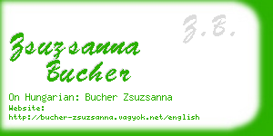 zsuzsanna bucher business card